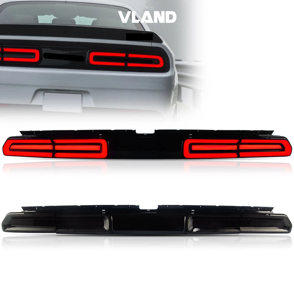 Luces traseras LED VLAND con indicador secuencial para Dodge Challenger 2008-2014 Foto 1 de 4
