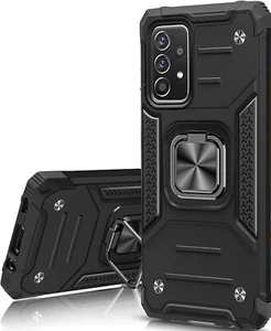 COVER PER SAMSUNG GALAXY A52S 5G CUSTODIA ANTIURTO RIGIDA MAGNETICA ARMOR RING - Zdjęcie 1 z 7