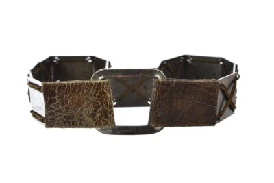 Suzi Roher Womens Belt Size M Brown Medium Width Distressed Leather Hip - Image 1 of 4