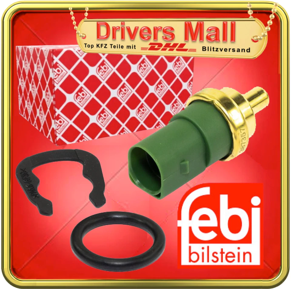 FEBI 32510 KÜHLMITTEL TEMPERATUR SENSOR VW GOLF PASSAT AUDI A3 A4 A6 SKODA SEAT - Bild 1 von 4