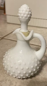Vintage Avon Hobnail weiß Milchglasflasche mit Stopfen - Bild 1 von 6