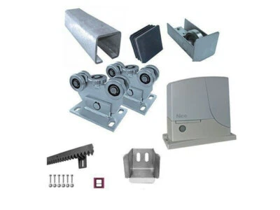 Bodenführung-Set 80x80mm Bausatz für Schiebetor L 6M mit Schiebetorantrieb Nice - Bild 1 von 4