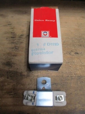 1963-1967 Corvette Ignition Ballast Resistor Delco Remy D1110 GM 1957154 NOS OEM - Image 1 of 4