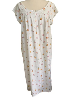 Camisón Midi Vintage Claires Rose Cottagecore Suave 100% Algodón Floral Delicado M Foto 1 de 4