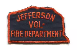 Jefferson Volunteer Fire Department Patch Unknown State - Picture 1 of 1