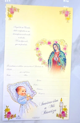 15 Invitaciones de Bautizo Favores, regalo Foto 1 de 3