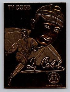 Blanqueadores 1993-00 oro 22 quilates rendimiento como nuevo Ty Cobb Tigers - Imagen 1 de 3