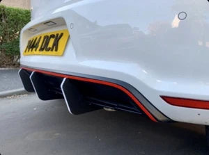 (V2)Rear Wings Bumper Polo Gti 6r 1.4 Tsi 180cv Alette Per Paraurti Posteriore - Afbeelding 1 van 7