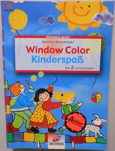 Window Color Kinder Spaß für das ganze Jahr DIY Buch 2 großen Bögen Vorlagen
