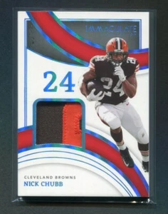 2022 Panini Immaculate Nick Chubb Patch Cleveland Browns 1/1 - Bild 1 von 2