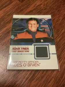 THE QUOTABLE STAR TREK DS9 COSTUME CARD C6 MILES O’BRIEN ONLY VARIANT GREY - Picture 1 of 1