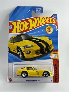 Dodge Viper GTS 4/10 amarillo #176 Hot Wheels 2025 Mainline entonces y ahora '96 - Imagen 1 de 2