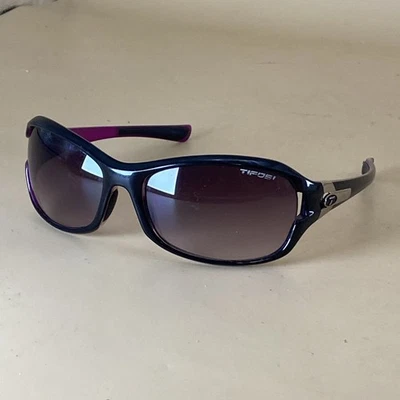 Gafas de sol de ciclismo Tifosi Dea SL para mujer negras/púrpura marrones lentes usadas Foto 1 de 4
