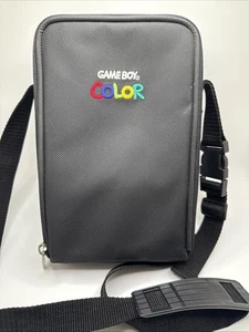 Nintendo Gameboy Color Travel Carrying Case Bag Zipper Shoulder Strap With Tray. - Picture 1 of 8