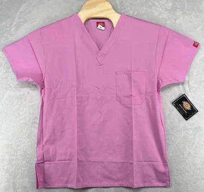 Blusa Médica Dickies Enfermera Rosa Talla XS 21x27 Nueva con Etiquetas Foto 1 de 4