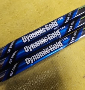 THREE (3) TRUE TEMPER DYNAMIC GOLD 115 TOUR ISSUE S200 WEDGE SHAFTS .355 - Picture 1 of 7