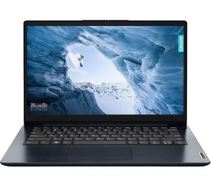 Laptop LENOVO IdeaPad 1 14" Intel Celeron 4GB RAM 128 GB SSD, Blue - Picture 1 of 10