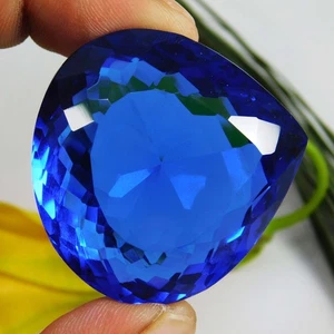 Natural 152.80 Ct Mind Blowing AA+ Blue Tanzanite Pear Cut Certified Gemstone - Picture 1 of 13