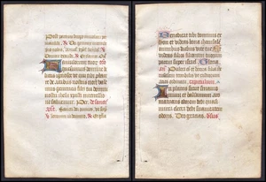 Book of Hours manuscript Stundenbuch Handschrift 1450 Livre heures manuscrit 120 - Imagen 1 de 1