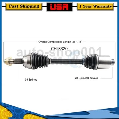 Переднее правое соединение оси CV для Ram ProMaster 3500 2019 2018 2017 2016 2015 2014 - Изображение 1 из 2