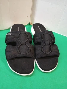 Easy Spirit Setina 2 Damen-Sandalen 10M schwarz Freizeit Slipper Komfort-Pantoletten  - Bild 1 von 6