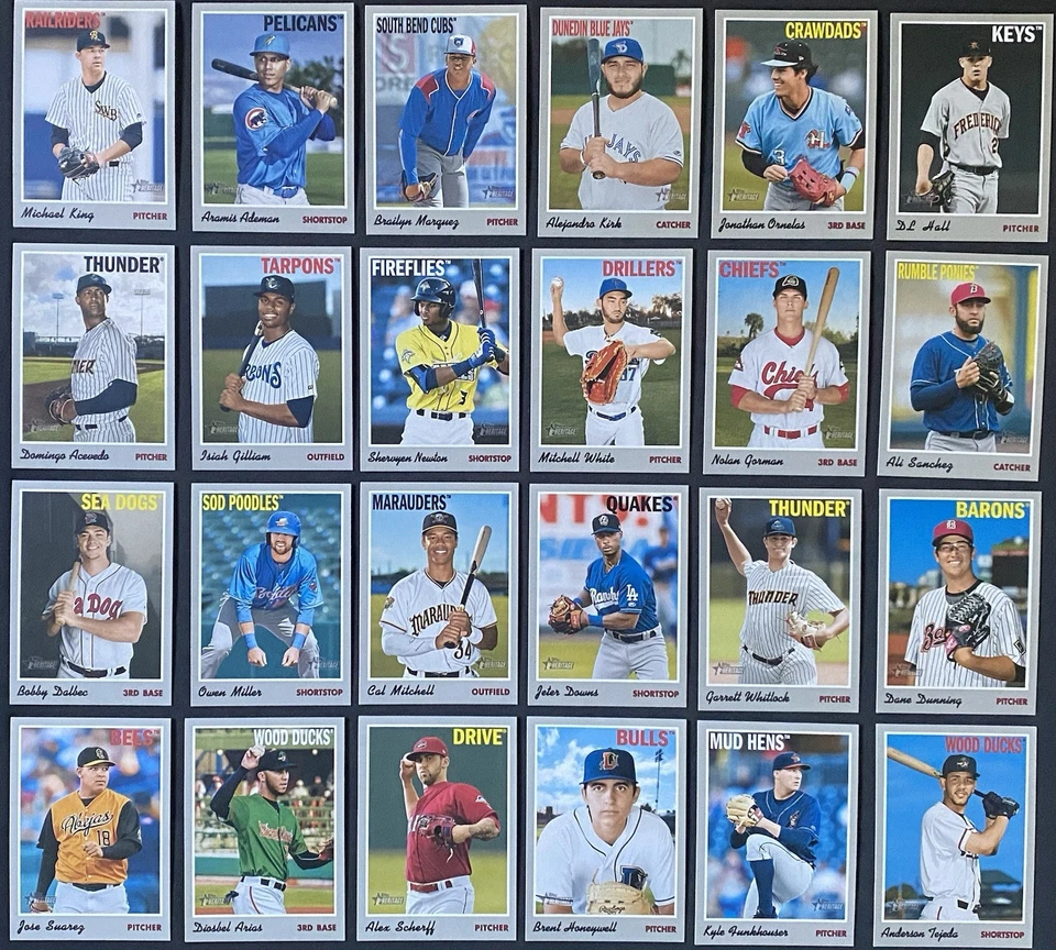 2019 Topps Heritage Minor League - Baseball Cards - Complete Your Set - You Pick - Image 1 of 1