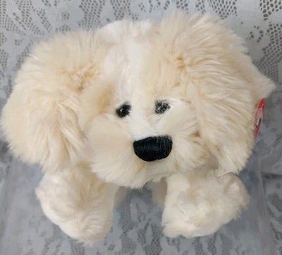 Плюшевая кукла-животное Ganz Rigby щенок собака щенок кремовый белый слоновая кость 10 дюймов - Изображение 1 из 4