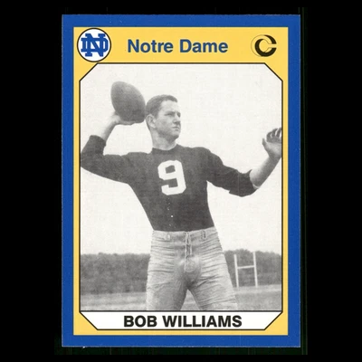 Bob Williams #131 1990 Collegiate Collection Notre Dame Football Card NFL - Image 1 of 3