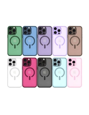 Cover Custodia MagSafe per Apple iPhone 16 15 14 13 12 Pro PLUS MAX - Immagine 1 di 3