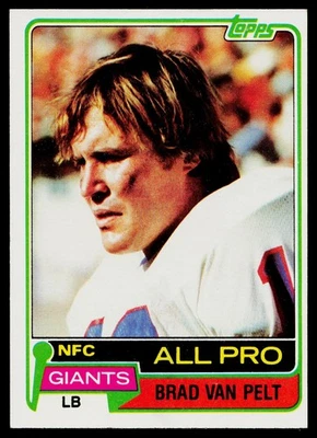 1981 Topps Brad Van Pelt #270 New York Giants FOOTBALL - Image 1 of 2