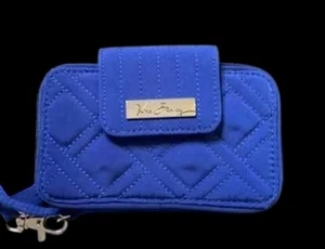 Cartera Muñequera Vera Bradley Azul Real Cobalto Acolchada - Imagen 1 de 11