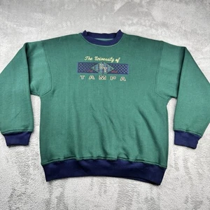 Vintage 90s Jan Sport University Tampa Embroidered Pullover Sweatshirt Adult L - Picture 1 of 12