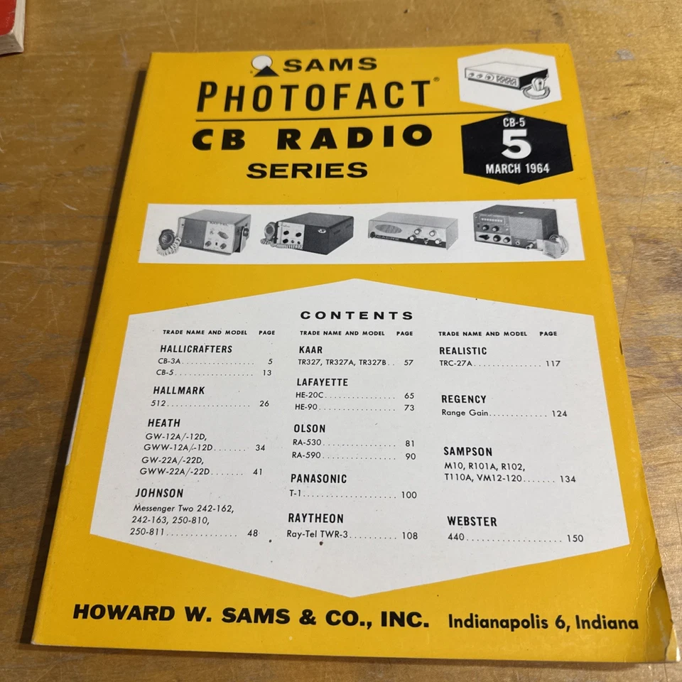 SAMS Photofact CB Radio Series Manual CB 5 March 1964 - Image 1 of 1