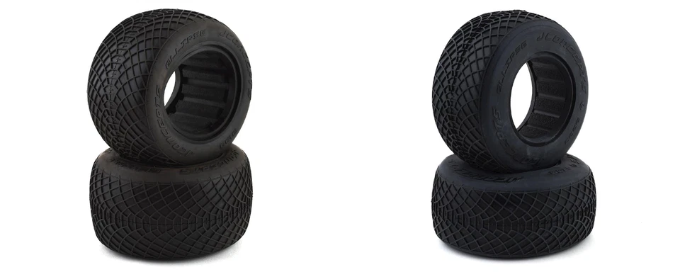 JConcepts Ellipse Aqua Blue Green Compound Truck Tires SC or 2.2 Stadium F/R (2) - Image 1 of 1