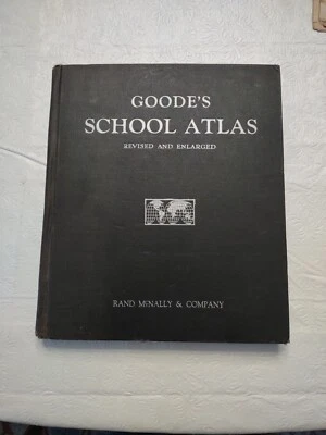 Goode's 1943 School Atlas Revised & Enlarged with 24 pages 1943 Sch. Map Project - Image 1 of 4