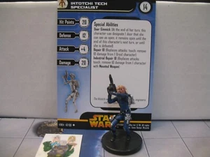 =Star Wars Miniatures VENGE OF THE SITH Iktotchi Tech Specialist 47/60 w tarjeta= - Imagen 1 de 1