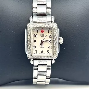 Michele Deco Mini DIAMANT Edelstahl Damenuhr ~ im Karton• Extra Band funktioniert super - Bild 1 von 13