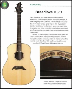 2005 Breedlove D-20 + 1997 Bourgeois DS-260 acoustic guitar history article - Picture 1 of 4