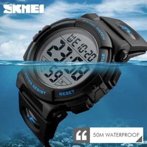 SKMEI Date EL Light Digital Multifunction Men's Watch Military Luxury 1258 Sport - Picture 1 of 18