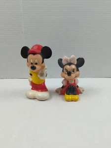 Mickey and Minnie Mouse Korea Walt Disney Vintage Playskool Squeak Toy Plastic - Picture 1 of 8