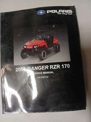 Polaris Ranger RZR 170 2009 manual de servicio PN 9922134 Foto 1 de 2