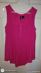 New Directions Shirt Women’s L Sheer Pullover Sleeveless Scoop Neck Tank Top - Picture 1 of 6