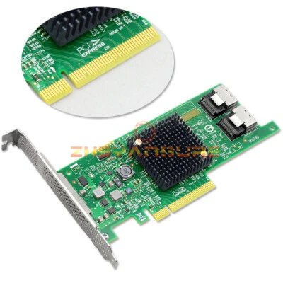 1PC New LSI SAS 9207-8i SATA/SAS 6Gb/s PCI-E 8 Port Host Bus Adapter LSI00301 - Image 1 of 3