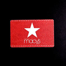 Macy's White Star Leather Look NEW COLLECTIBLE GIFT CARD $0 #3665