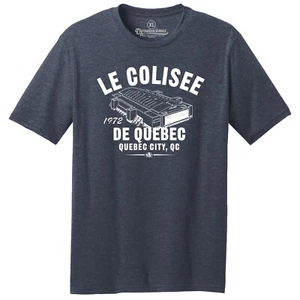 Le Colisee 1972 Hockey TRI-BLEND Tee Shirt - Past Home Of Your Quebec Nordiques - Picture 1 of 3