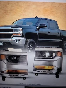 For 2016-2019 Chevy Silverado 1500 Passenger Side Headlight DRL LED HID/Xenon Rf - Picture 1 of 8