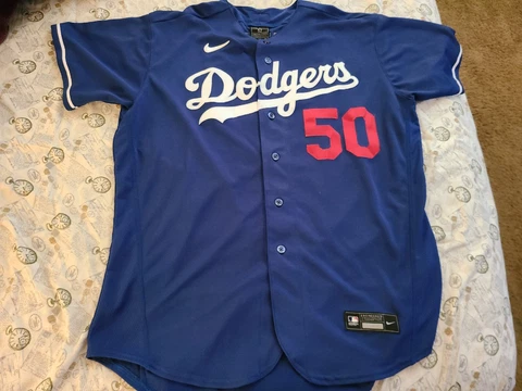 Nike Authentic LA Los Angeles Dodgers Mookie Betts jersey 52 2xl xxl rare Cover