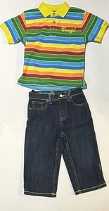 NWT Boys Coogi 24 mon Outfit Jeans Polo Shirt New Denim Casual Toddler Kids - Picture 1 of 2