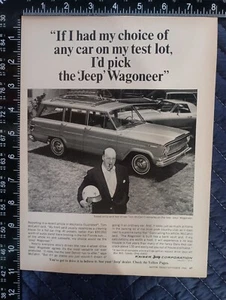 Vintage 1966 Kaiser Jeep Wagoneer Magazine Ad Tom McCahill Remarks JW-1 - Picture 1 of 1