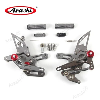 Reposapiés de carreras gris para Kawasaki Ninja ZX-10R ZX1000/ABS 2024 2025 Foto 1 de 4